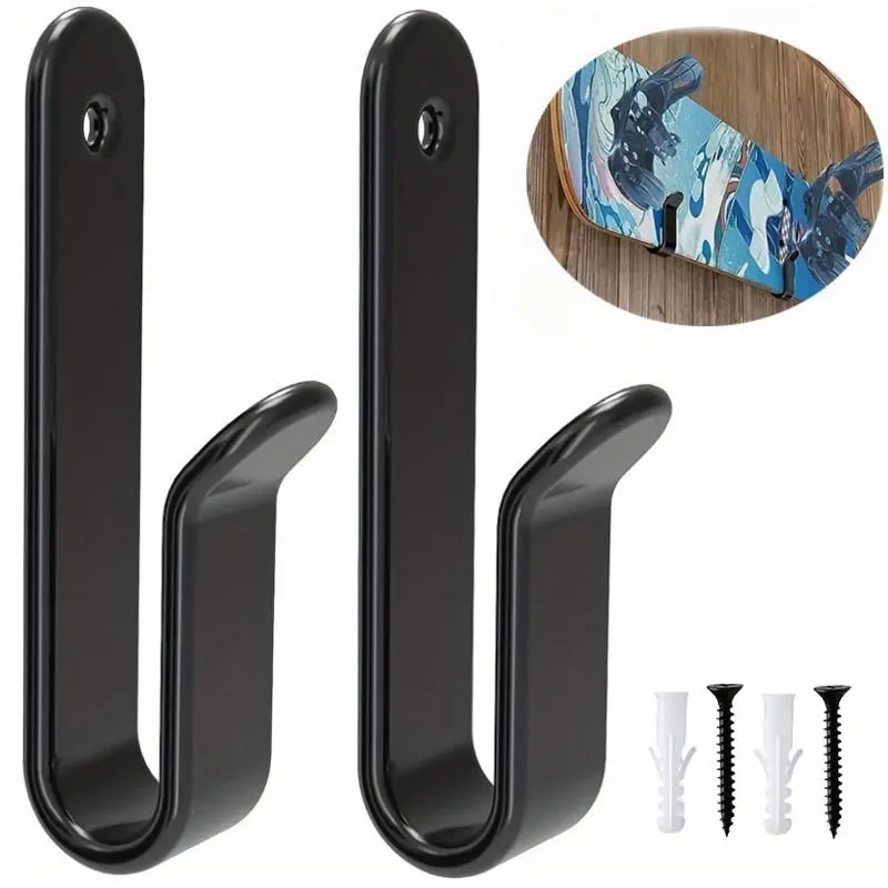 Wall Mounted Snowboard Bracket, Snowboard Storage, 2 Counts/set Surfboard Skateboard Hanging Rack, Indoor Horizontal Display Clip, Home Organizer