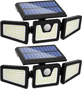 2 Pack LED Motion Sensor Solar Lights Outdoor IP65 Waterproof Security Lamp New, TikTokShopBlackFriday