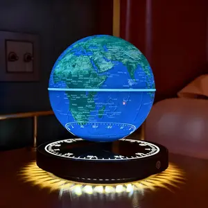 magnetic levitation globe learning floating globe LED technology e-sports desktop 3D ornaments dimmable self-rotating night light elementary school junior high school boys and girls Christmas holiday gifts