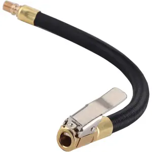 Tire Inflation Extension Hose, Tire Pump Quick Inflation Chuck Adapter Hose, Quick Inflation Clamp Connector, High-Pressure Hose, Car and Motorcycle Repair Accessories