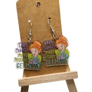 Retro Cartoon Earrings Unisex Cute Playful Fun Unique Nostalgic Design Adorable Whimsical Jewelry Gift for Jewelry Enthusiasts