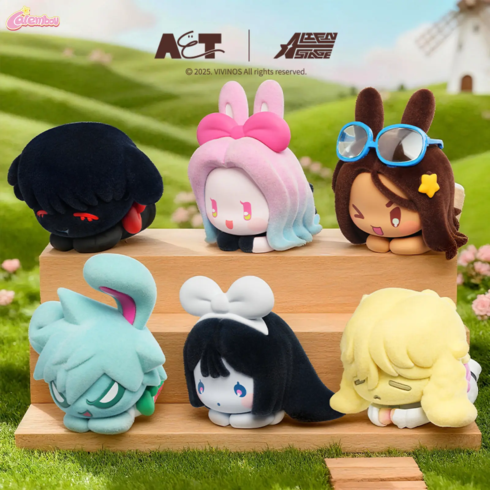 Alien Stage Rabbit Series Anime Blind Box,Cute Mystery Box Figure, Collectable Kawaii Figures for Alien Stage Fans Gifts Premium Collectible Bunny Figurines