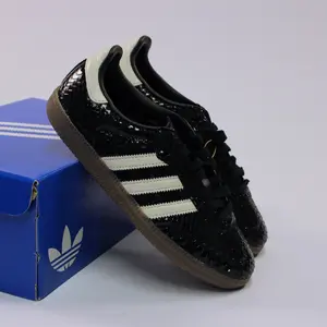 Adidas Samba OG Patent Snakeskin Black White Women's Sneaker - Authentic Brand New Shoes IH9015 Adidas Samba OG Patent Snakeskin Black White Women's Sneaker - Authentic Brand New Shoes IH9015