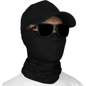 Sports UPF 50+ Fishing Neck Gaiter - UV Face Mask Sun Protection for Men & Women - Camo SPF Face Cover Gator