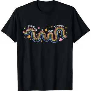Cotton Short Sleeve Progress Is Not Linear Sped Ed Special Education Teacher T-Shirt For Men Women