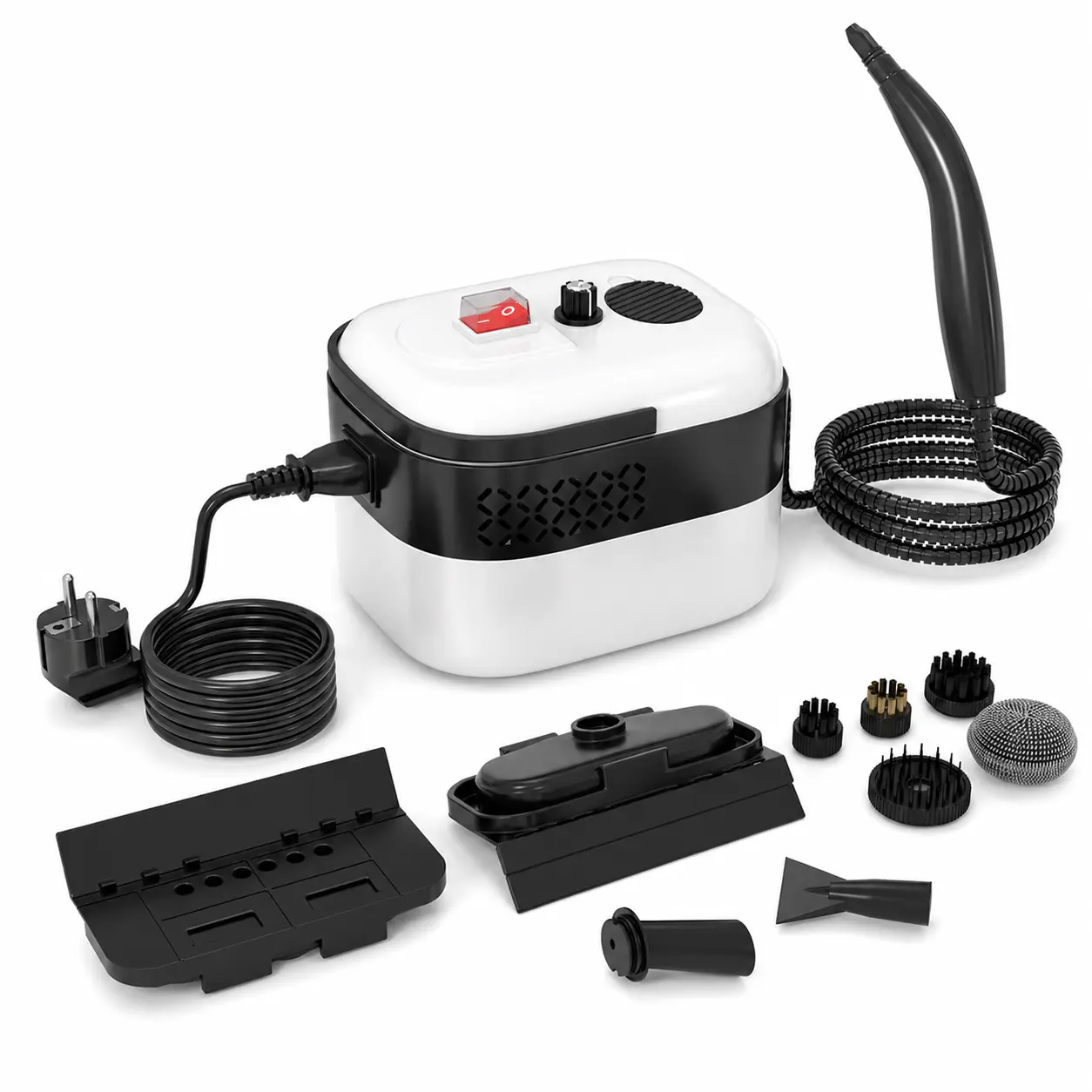 Steam Cleaner, Portable Steamer for Cleaning with 16pcs Accessories, 6-Level Adjustable and 15s Heat-Up, Handheld Steam Cleaner for Home, Tile, Dirt, Grout, Grease, Car Detailing