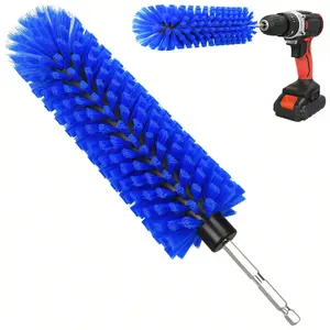 1PC Car Wheel Cleaning Brush, 1pc Drill Brush Attachment for Cleaning, Highly Dense and Durable Car Cleaning Brush for Wheels, Rims, Engines, Exhaust, Bottle