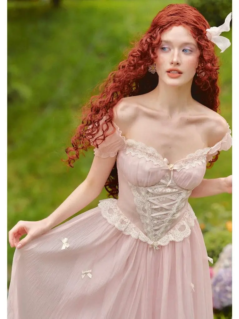 corset dress fairy Fairycore Ruffled Corset Dress