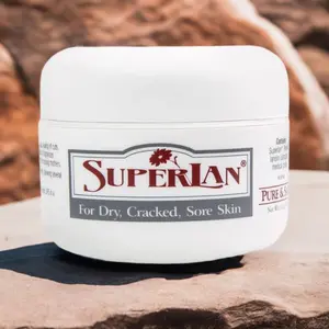 SuperLan Pure Lanolin Cream 4 Oz - Hypoallergenic & Safe for Dry Cracked Sore Skin - Certified Kosher - Natural Pure Lanolin - 100% Chemical Free Body Care Eczema