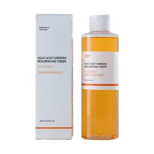 Kojic Acid Turmeric Resurfacing Toner – Exfoliating Face Toner with Glycolic Acid & Niacinamide, Brightening Dark Spot Toner for Uneven Skin Tone, Hydrating Daily Toner for All Skin Types 250ml