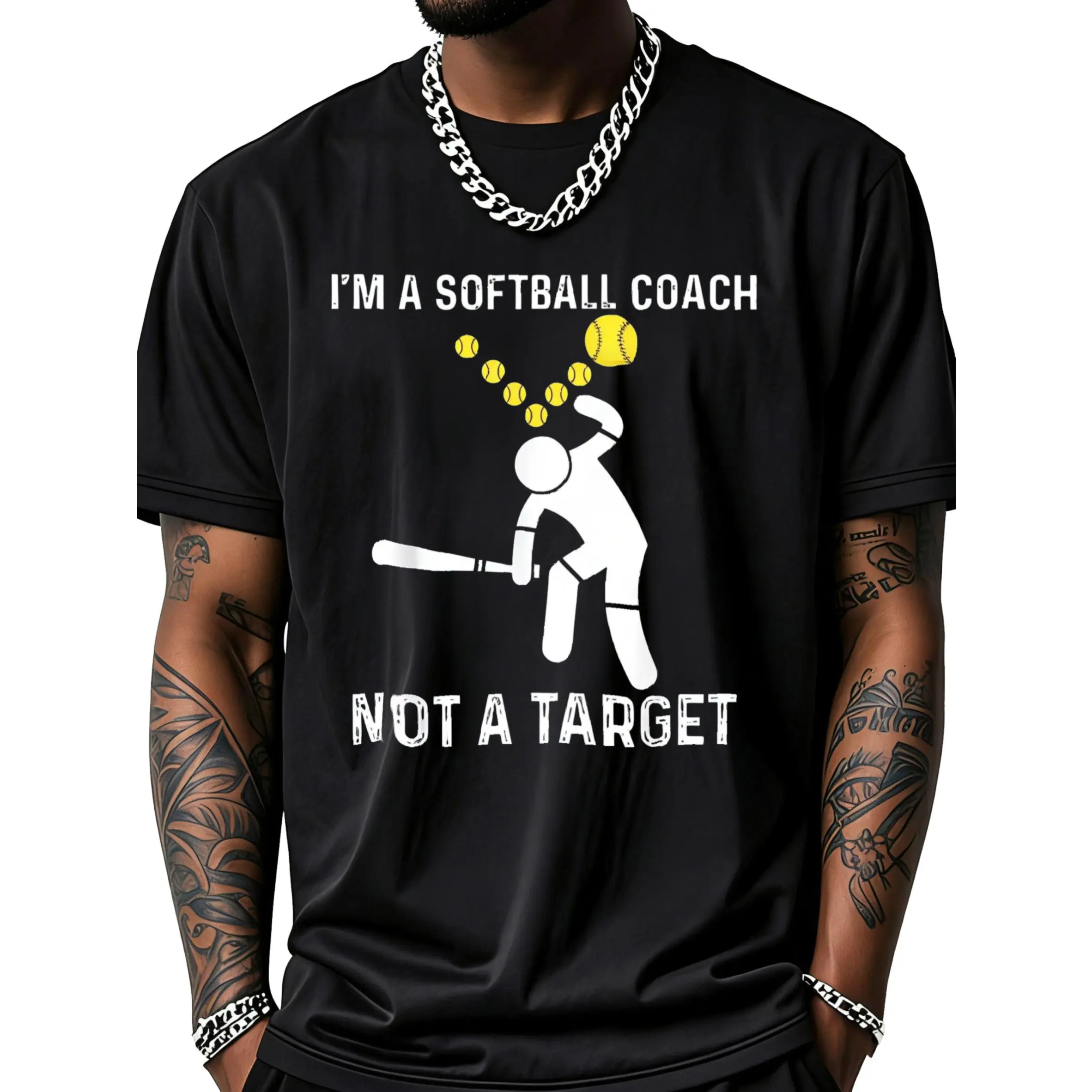 I'm A Softball Coach Not A Target T-Shirt Unisex Clothing Streetwear