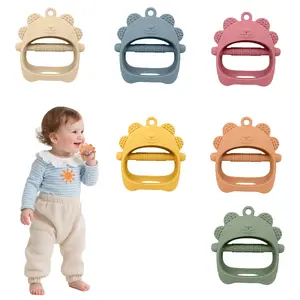 Baby Bear Hand Teethers & Silicone Chick Teething Toys – Anti-Drop Wrist Mitten for Babies Over 6 Months