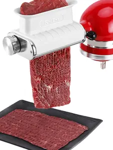 Meat Tenderizer Attachment for KitchenAid, Tenderizer Machine for Kitchen aid & Cuisinart Stand Mixers, Stainless Steel Meat Tenderizer Tool, All Parts Dishwasher Safe Plastic Utensils