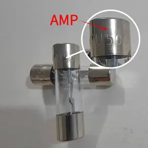 （2 pack）AGU Glass Tube Fuse 10*38mm/0.39*1.5inch，Nickel Plated，15Amp Specifications Available，Suitable for Cars，Trucks，Boats，Motorcycles，SUVs