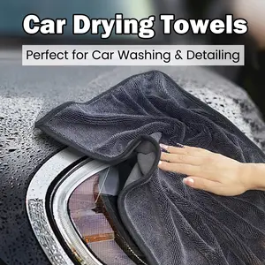 1 Count Shiny Wipes Shower Cleaning Cloths, Gray Streak Free Microfiber Bath Towel, Unique Spiral Weave Design Anti-wear Cloth for Car Household