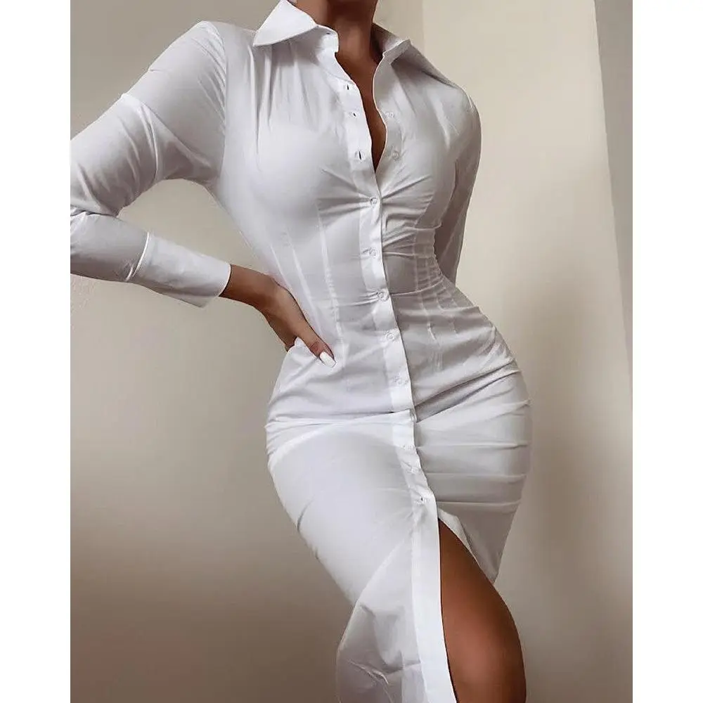 Khy white leather dress - TikTok Shop
