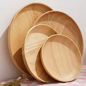 Wood Serving Plate - Elegant Design for Home Décor with Smooth Finish and Versatile Use
