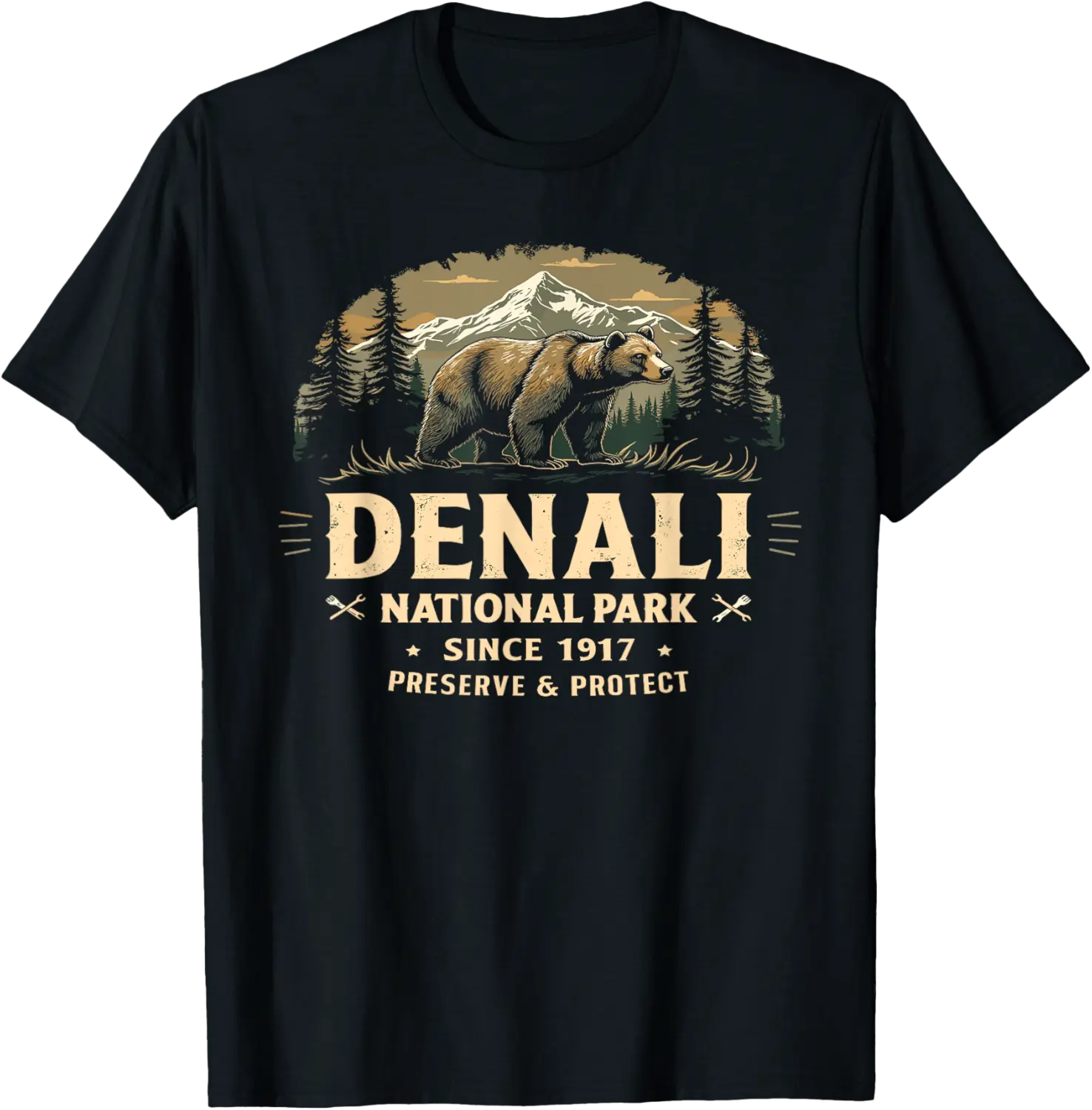 Denali National Park and Preserve Shirt Bear Apparel Denali T-Shirt - Antonioja Shop 30B0DVZLD3N3