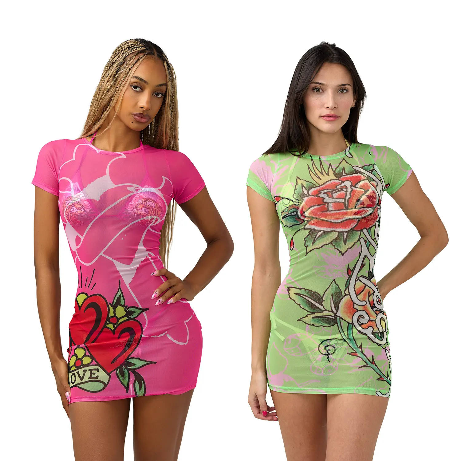 ED HARDY SWIM MESH DRESSES - '26 CORE COLLECTION