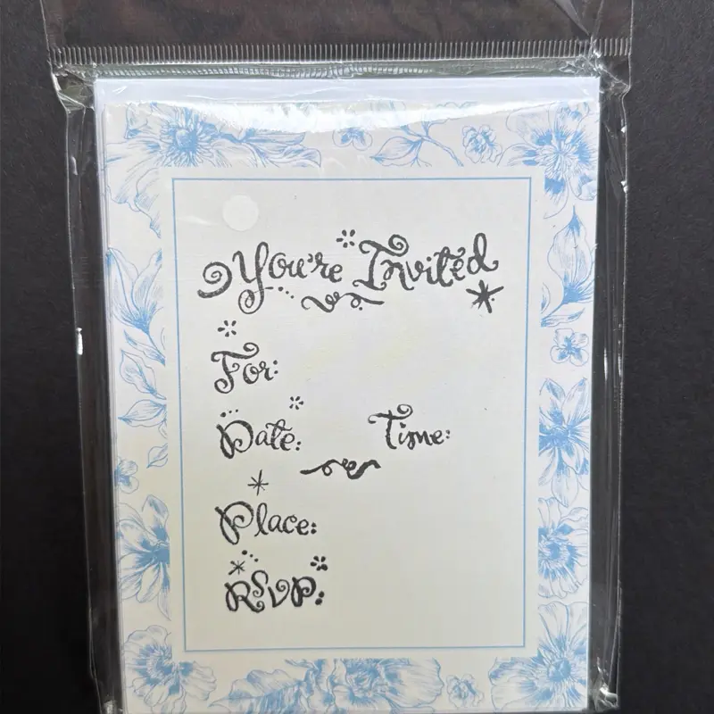Handmade RSVP Postcards with Envelopes, 12-Count