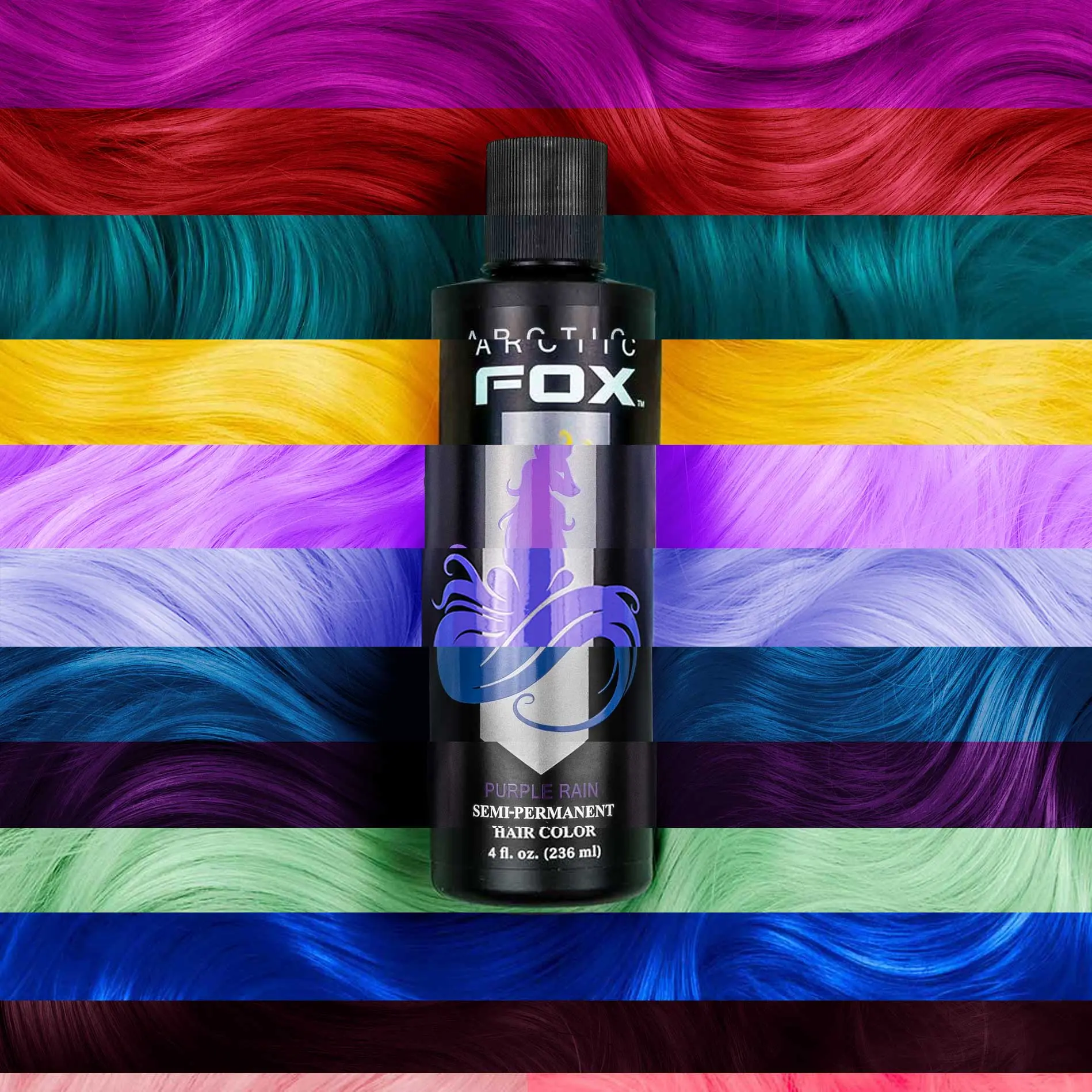 ARCTIC FOX Semi-Permanent Hair Color Dye, 100% Vegan & Cruelty-Free (4, 8 fl oz) Blonde Highlight Mixed Blonde Balayage