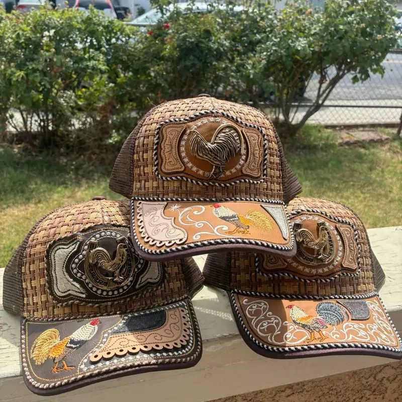 Roosters, horses and San judas cowboy style (trucker hat)