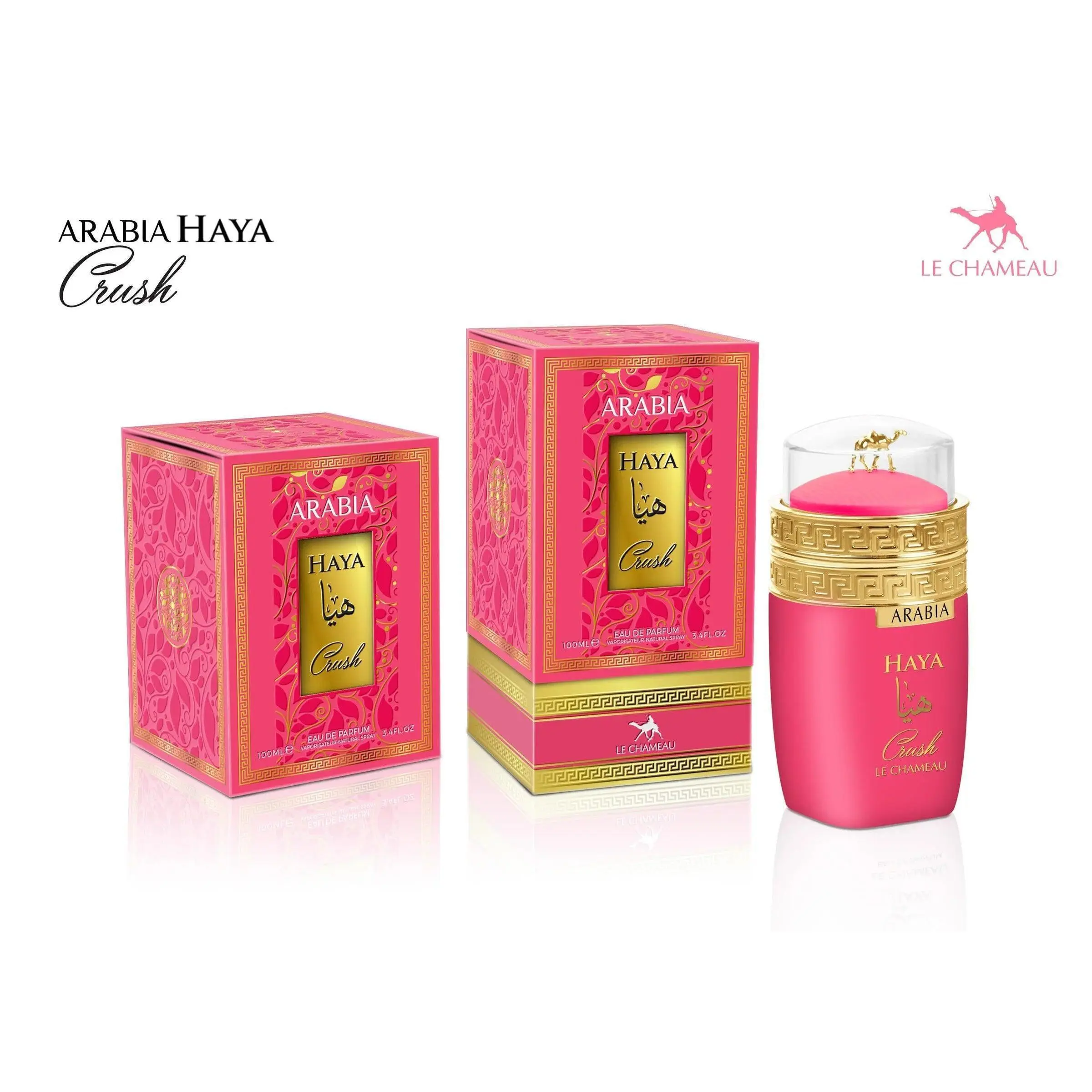 Emper Arabia Haya Crush Eau de Parfum - 100ml (3.4 oz) Alcohol-Free Arabian Scent for Women, Fruity Sweetness with Vanilla & Gardenia Notes, Fragrance Spray, 3 To 3.9 Fl Oz