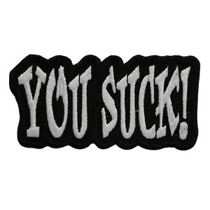You Suck! embroidered Biker patch