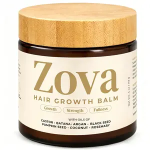 Zova Organic Hair Growth Balm – with Batana & Black Seed Oil to Reduce Hair Loss, Strengthen Roots & Improve Hair Fullness
