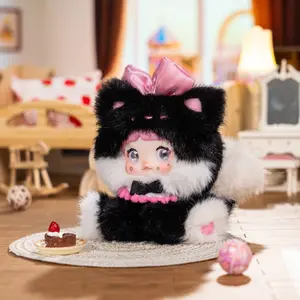 Nommi Sitting Zoo Series Plush Blind Box, Cute Collectible Stuffed Blind Box Keychain, Kawaii Mystery Vinyl Plush Bag Charms Collectible for Birthday