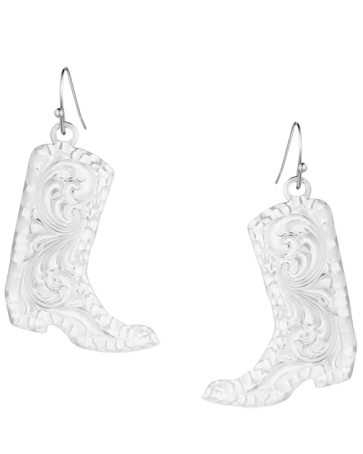 Montana Silversmiths Women's Women'S Chiseled Boot Earrings - Er5668