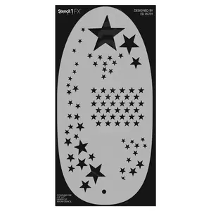 STENCIL1FX Star Witness Stencil Eye Makeup Stencil for Costumes, Dress Up, Halloween, Cosplay, Arts, Face Painting