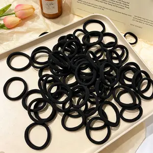 50/100/200 pcs Cute Solid Color Ponytail Holders, Scrunchies, Elastic Band Scrunchie, 50 Pcs/Set High Elastic Hair Ties, Casual Versatile Hair Accessories for Women and Girls