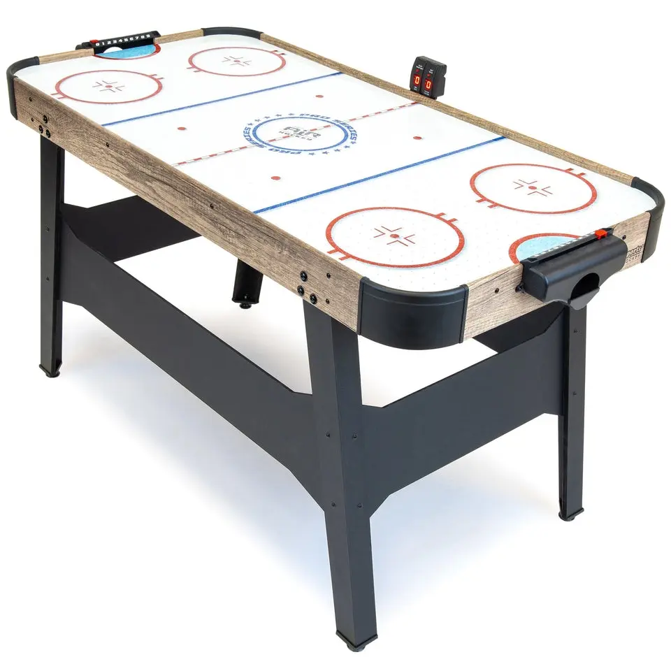 GoSports 54 Inch Air Hockey Arcade Table for Kids & Adults - Oak or Black