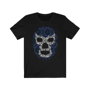 Authentic Huichol Art Lucha Libre Wrestler Mask Mexican T-Shirt - Unique Themed Gift,Tee