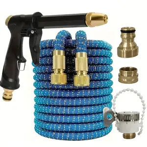 High Pressure Car Wash Hose with Sprayer, Expandable Flexible Hose, Expandable Garden Hose with Sprayer, Universal Hose Kit for Outdoor Home Cleaning & Car Washing, Water Hose