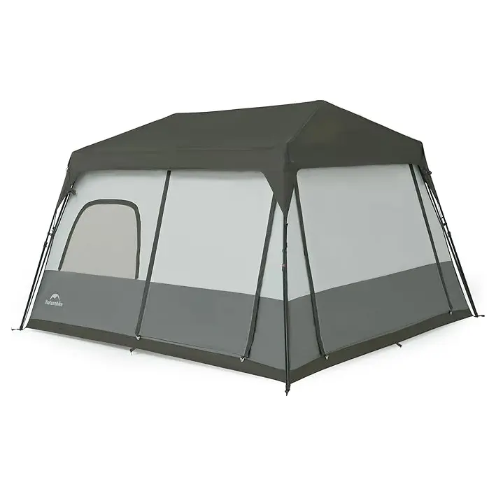 Naturehike Cape 6 /8 Person Camping Tent, 60S Easy Setup Instant Tent Pop up Tent, Waterproof Large Tall 6/8 Person Tents for Camping, Car