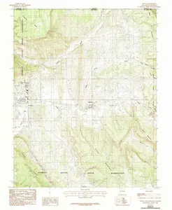 Dulce New Mexico USGS Topographic Quadrangle Map, 1983, 1:24000