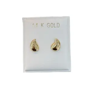 14KT Mini Drops Earrings in 14 K Gold for Everyday Wear