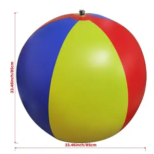 Giant Inflatable Ball - PVC Pet Toy for Swimming Pools, Beach & Indoor Parties, Suitable for Ages 14 and Up, Swimming Pool, Plastic Giant Water Ball