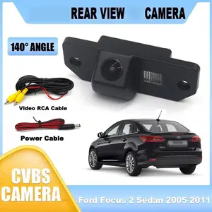 Ford Focus 2 Sedan 2005~2011 2012 C-Max Car Rear View Camera Backup Camera Reverse Parking 140 Degrees Wide Angle License Plate Camera Kit for Safe Parking and Reverse Driving