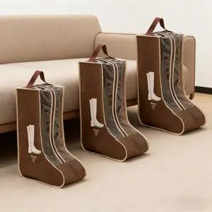 3PCS Tall Boot Storage Dust Bags, Extended Reusable Shoe Bags for High Top Shoes, Tall Boots and Sneakers, Dustproof Cover Organizer for Closet, Wardrobe and Travel Storage, Lightweight Durable Shoe Storage Sleeves, Household Dust Cover