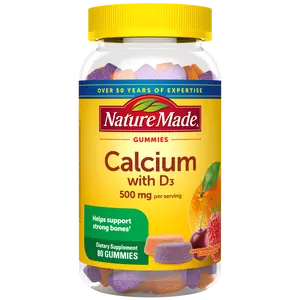 Nature Made Calcium Gummies, 500 mg per Serving with Vitamin D3, Dietary Supplement for Nutritional Support Nature Made Calcium Gummies, 500 mg per Serving with Vitamin D3, Dietary Supplement for Nutritional Support
