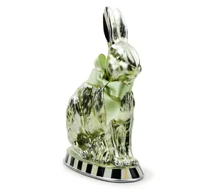 MacKenzie Childs Small Calico Foil Bunny