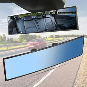 Car Rearview Mirror, Universal Wide Angle Automotive Rearview Mirror, Interior Clip-on Wide Angle Mirror for Effective Reduction Of Blind Spot, Car Accessories