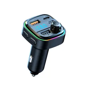 New Bluetooth-compatible Mp3 Car Charger Player, Multi-Function Wired Fm Transmitter USB Car Charger, Portable Audio Device for Vehicles Automotive