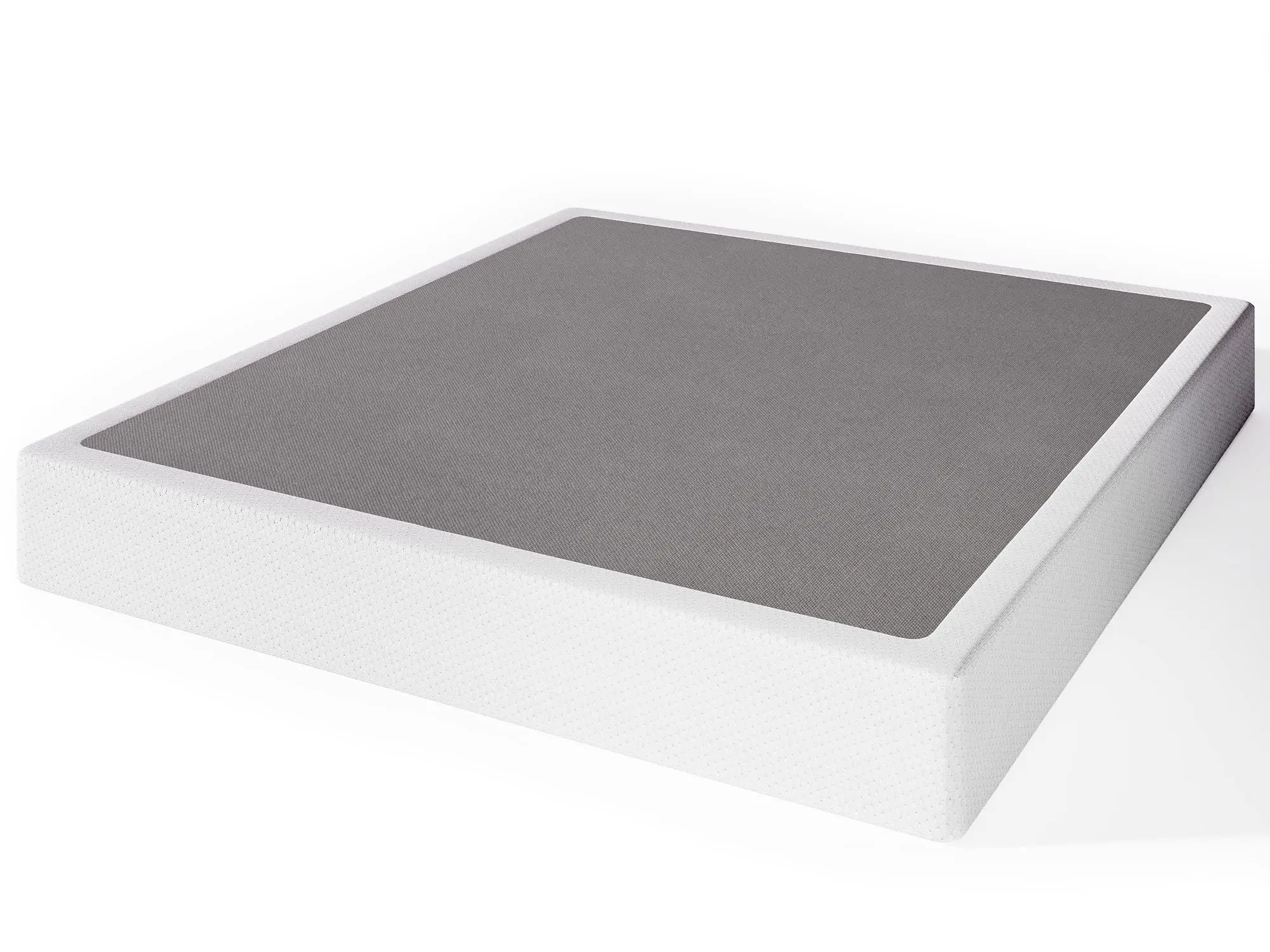 Aardhen King Steel Metal Box Spring - 5in High, 80"x60" (Cal King Size), 1500lbs Capacity, Sturdy Structure, Heavy-Duty Slat Support, Easy Assembly, Squeak-Resistant, Cover Included, Twin XL Size Compatible Accessory for Metal Bed Frames