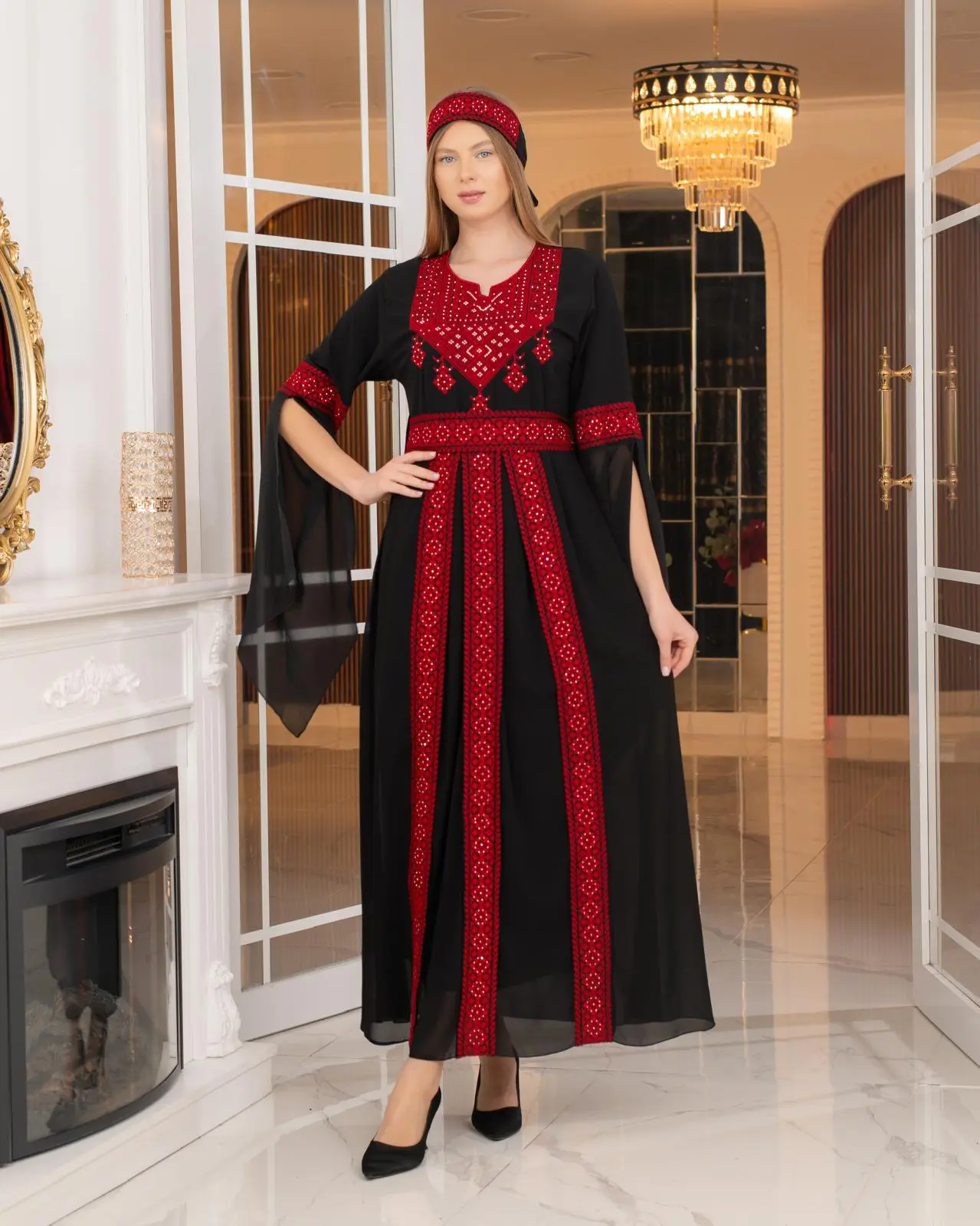 Women's Shayma Casual Dress - Embroidered, Modest Design, Soft Fabric Thobe