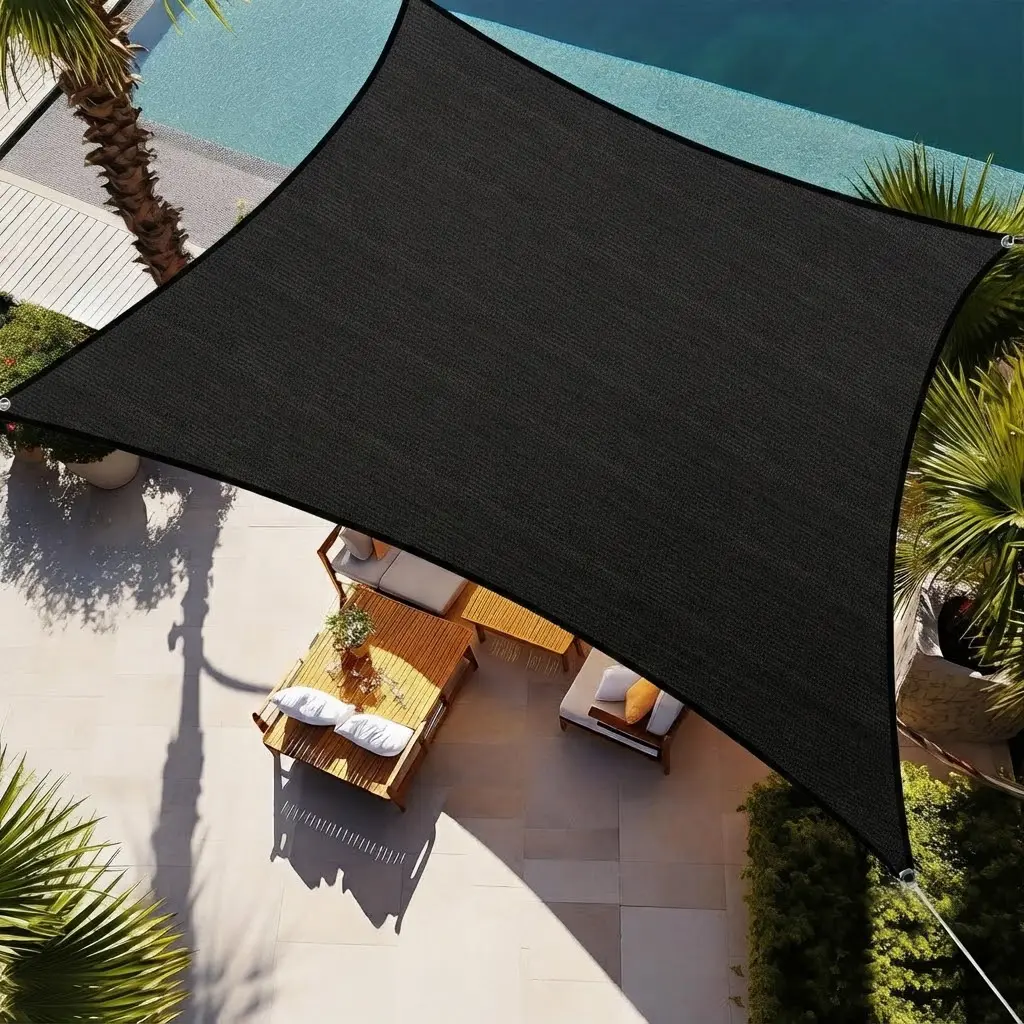 Shade Cloth, 90% High Shading Rate Sunshade Net, Black Durable Type, Garden Shade Grid, Suitable for Plant Coverage/ Greenhouse/ Chicken Coop/ Dog House/ Tomato Planting/Gazebo Tent/Outdoor Canopy Shelter