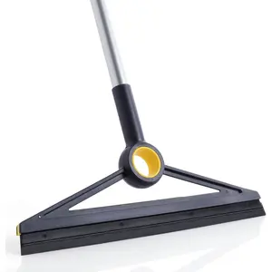 TPR Rubber Blade Floor Squeegee Scrubber, Adjustable Household Cleaning Tool, All Purpose & Multipurpose Cleaning Squeegees for Bathroom, Kitchen Tile Floors (Removes Pet Hair, Water, Foam)